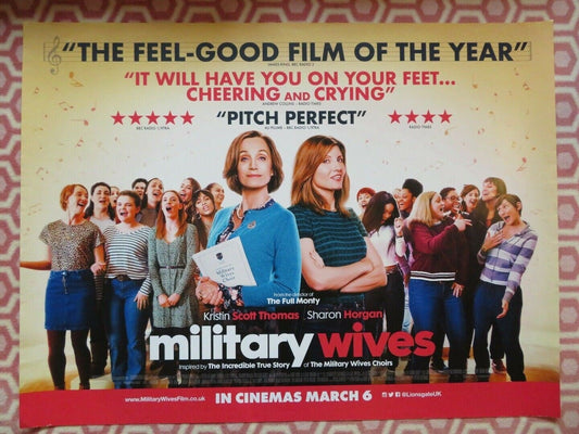 MILITARY WIVES QUAD (30"x 40") ROLLED POSTER KIRSTIN SCOTT THOMAS SHARON HORGAN Movie posters