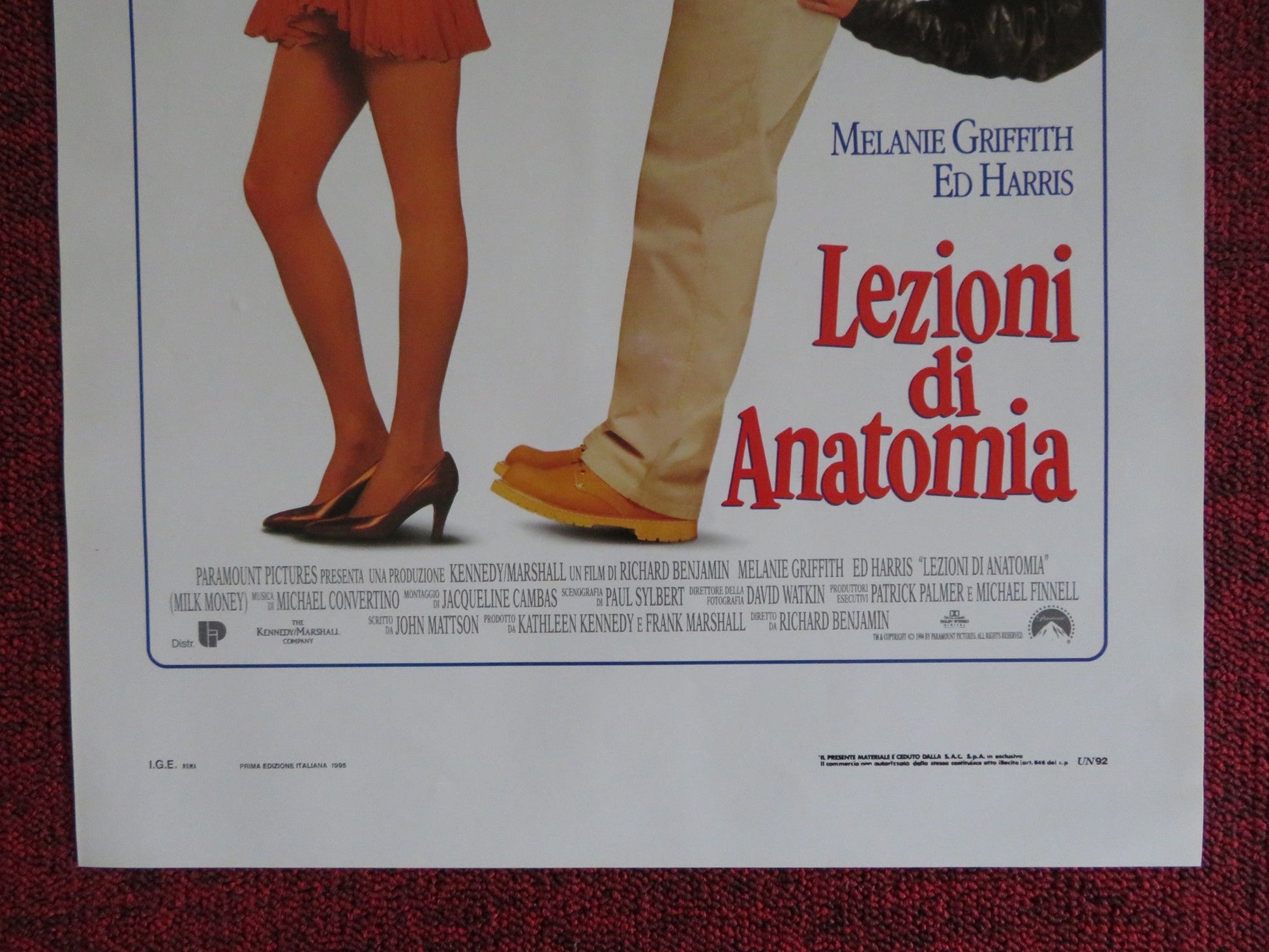 MILK MONEY ITALIAN LOCANDINA POSTER MELANIE GRIFFITH ED HARRIS 1995 Rendezvous Cinema Movie posters