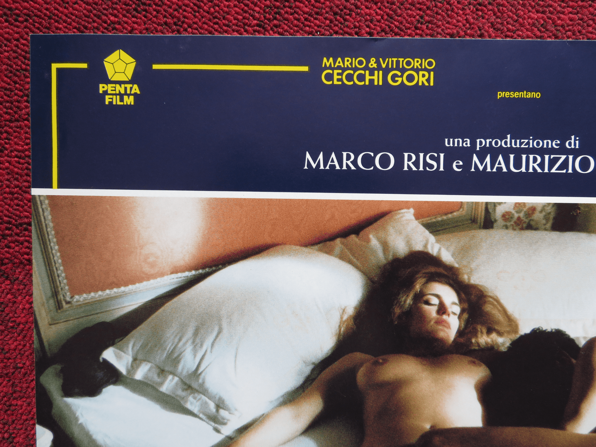 MILLE BOLLE BLU ITALIAN FOTOBUSTA POSTER CLAUDIO BIGAGLI NICOLETTA BORIS 1993 Rendezvous Cinema Movie posters