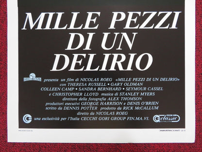 MILLE PEZZI DI UN DELIRIO ITALIAN LOCANDINA POSTER GARY OLDMAN LLOYD 1988 Rendezvous Cinema Movie posters