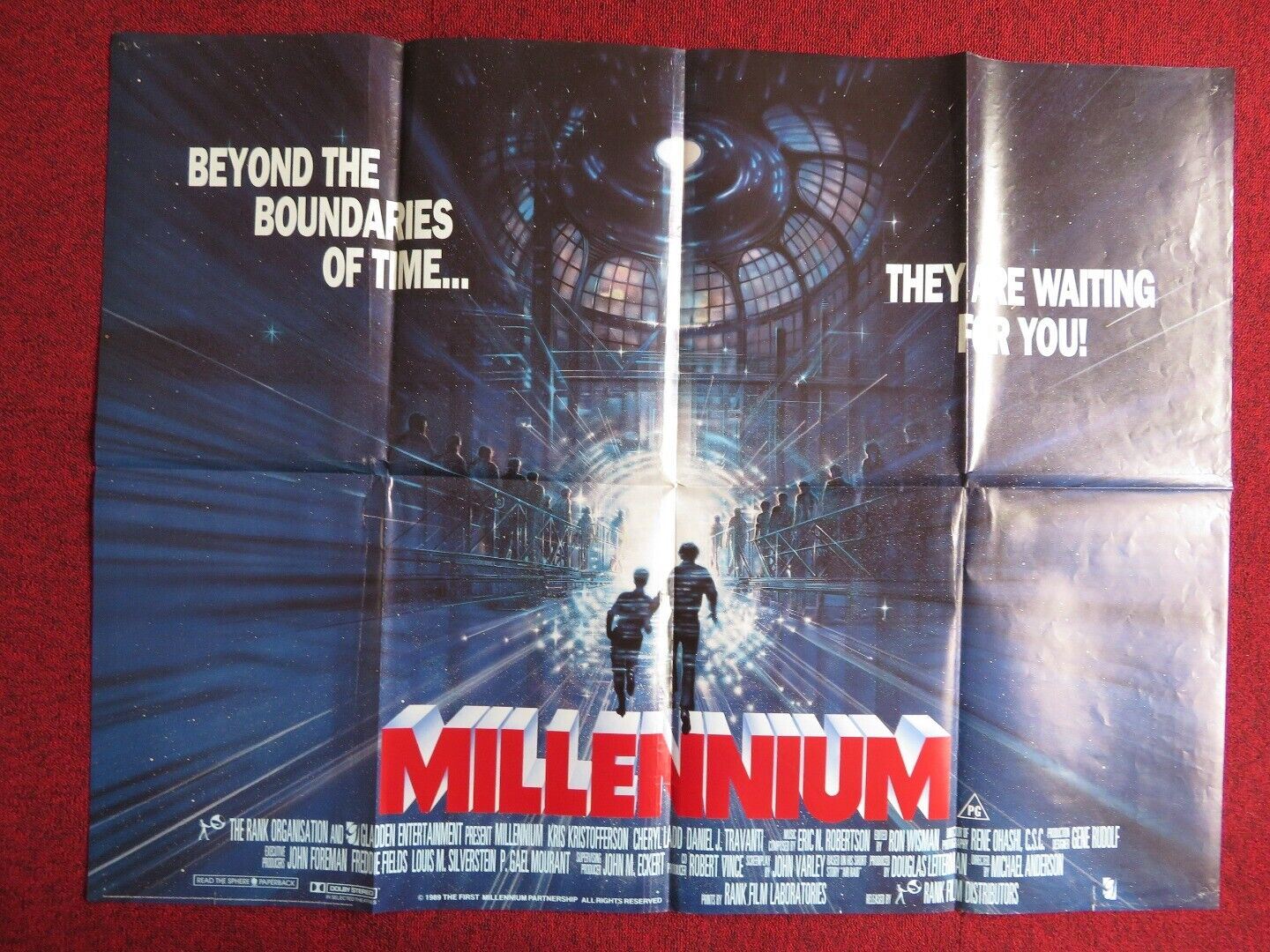 MILLENNIUM UK QUAD POSTER CHERL LADD KRIS KRISTOFFERSON 1989 - Rendezvous Cinema