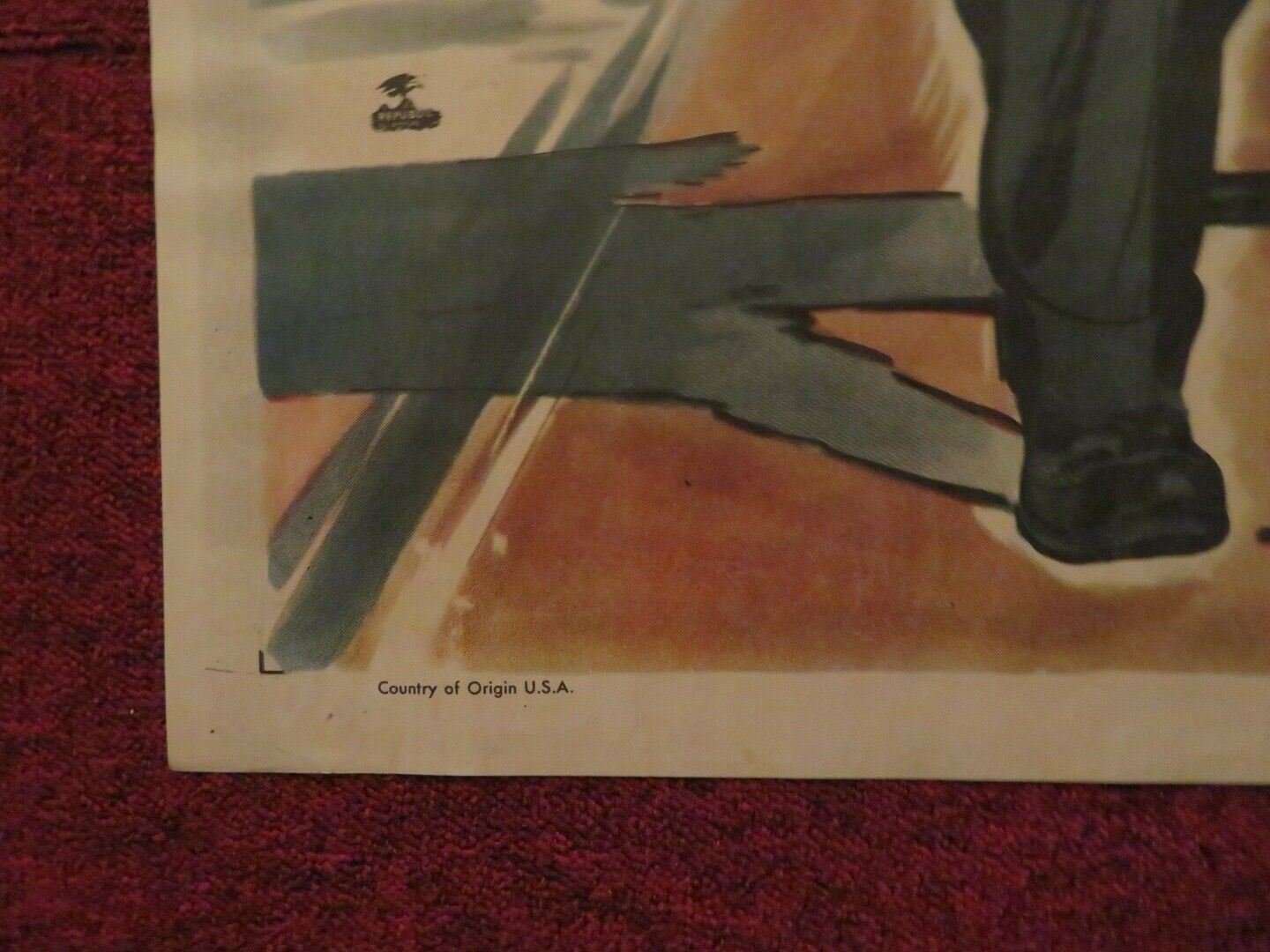 MILLION DOLLAR PURSIUT FOLDED US ONE SHEET POSTER PENNY EDWARDS 1951 Movie posters