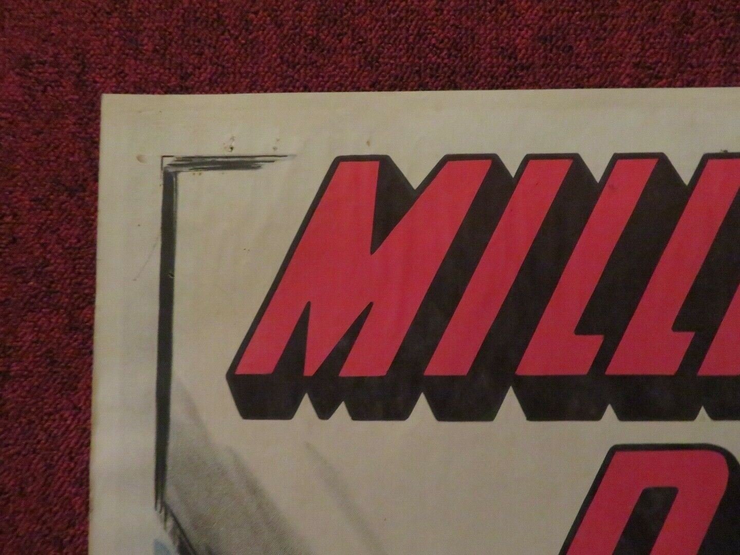 MILLION DOLLAR PURSIUT FOLDED US ONE SHEET POSTER PENNY EDWARDS 1951 Movie posters