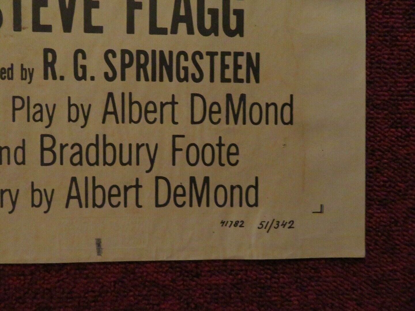 MILLION DOLLAR PURSIUT FOLDED US ONE SHEET POSTER PENNY EDWARDS 1951 Movie posters