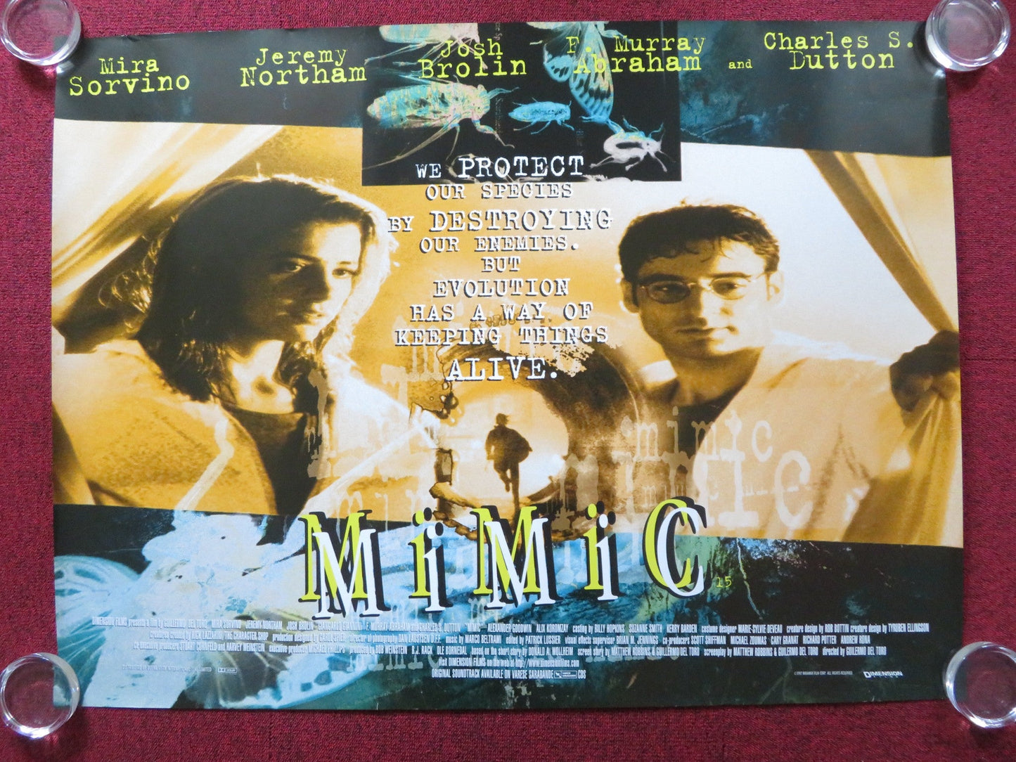 MIMIC UK QUAD (30"x 40") ROLLED POSTER JEREMY NORTHAM MIRA SORVINO 1997 Rendezvous Cinema Movie posters