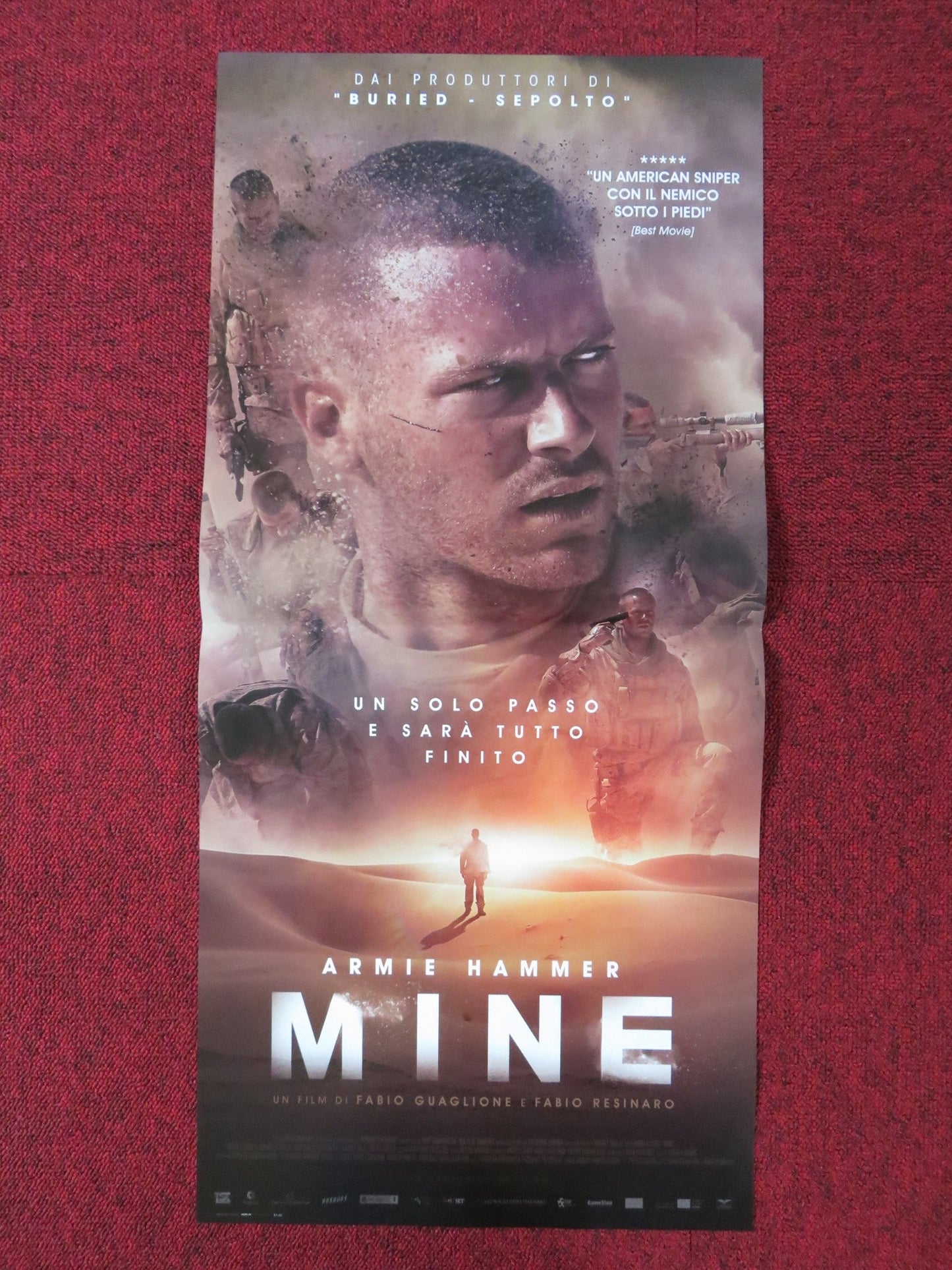 MINE ITALIAN LOCANDINA POSTER ARMIE HAMMER ANNABELLE WALLIS 2016 Rendezvous Cinema Movie posters