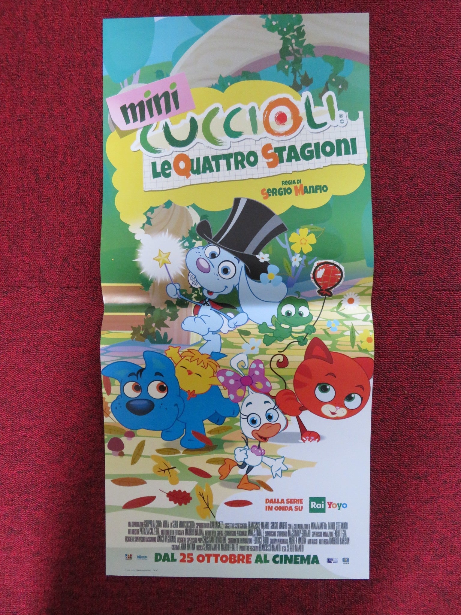 MINI CUCCIOLI LE QUATTRO STAGIONI ITALIAN LOCANDINA POSTER SERGIO MANFIO 2018 Rendezvous Cinema Movie posters