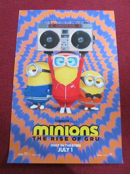 MINIONS: THE RISE OF GRU US ONE SHEET ROLLED POSTER STEVE CARELL ALAN ALDA 2022 Rendezvous Cinema Movie posters