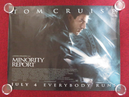 MINORITY REPORT UK QUAD ROLLED POSTER TOM CRUISE MAX VON SYDOW 2002 Rendezvous Cinema Movie posters