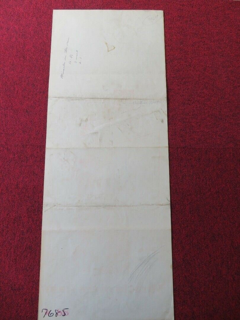 MIRACLE IN THE RAIN US INSERT (14"x 36") POSTER JANE WYMAN CAN JOHNSON 1956 Movie posters