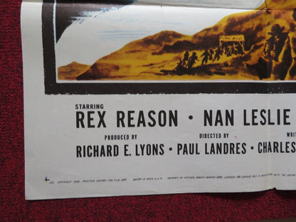 MIRACLE OF HILLS FOLDED US ONE SHEET POSTER REX REASON NAN LESLIE 1959 Movie posters
