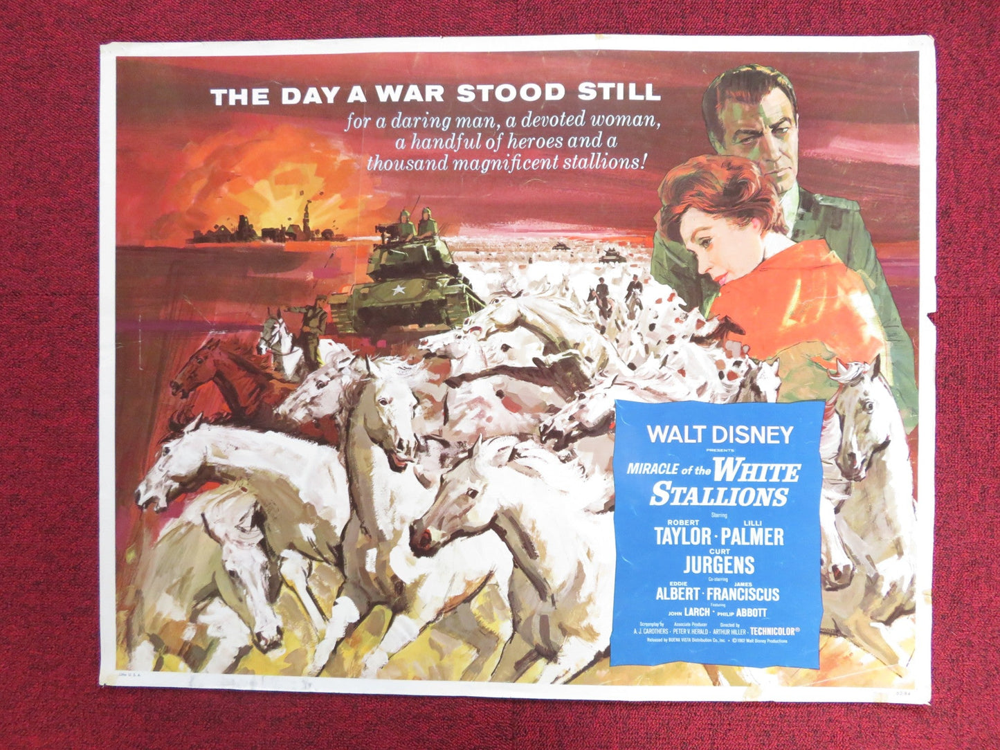 MIRACLE OF THE WHITE STALLIONS US HALF SHEET (22"x 28") POSTER DISNEY 1963 Rendezvous Cinema Movie posters