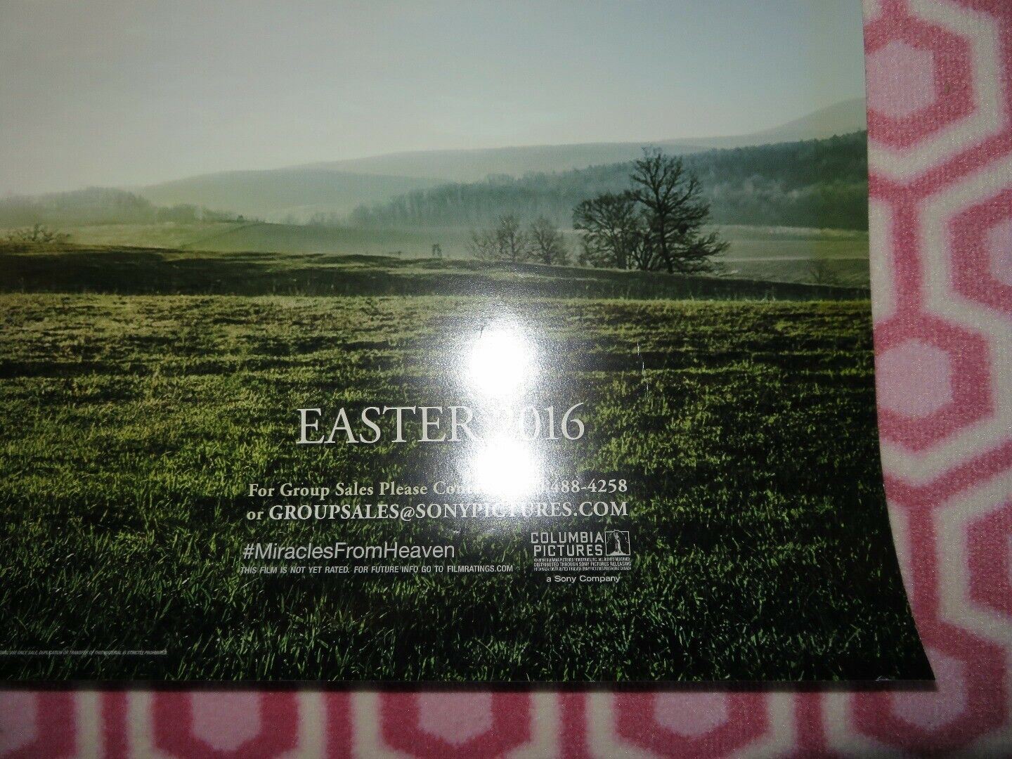 MIRACLES FROM HEAVEN US ONE SHEET ROLLED POSTER JENNIFER GARNER 2016 Movie posters