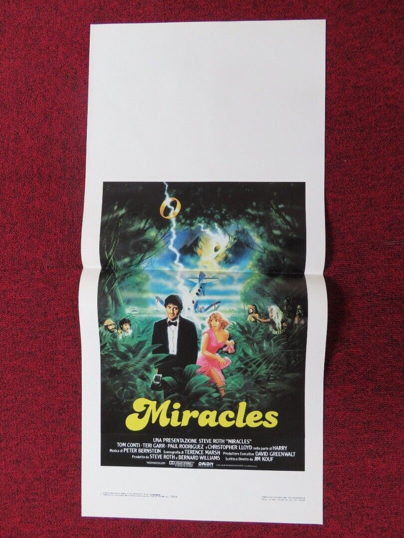 MIRACLES ITALIAN LOCANDINA (27.5"x12.5") POSTER TOM CONTI TERI GARR 1986 - Rendezvous Cinema