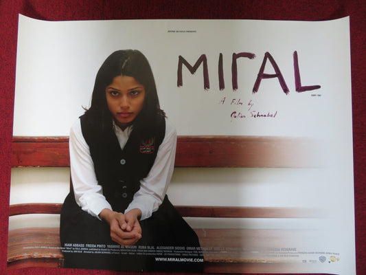 MIRAL UK QUAD (30"x 40") ROLLED POSTER HIAM ABBASS ASMA ALSHIUKHY 2010 Rendezvous Cinema Movie posters