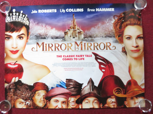 MIRROR MIRROR - B UK QUAD (30"x 40") ROLLED POSTER JULIA ROBERTS L. COLLINS 2012 Rendezvous Cinema Movie posters
