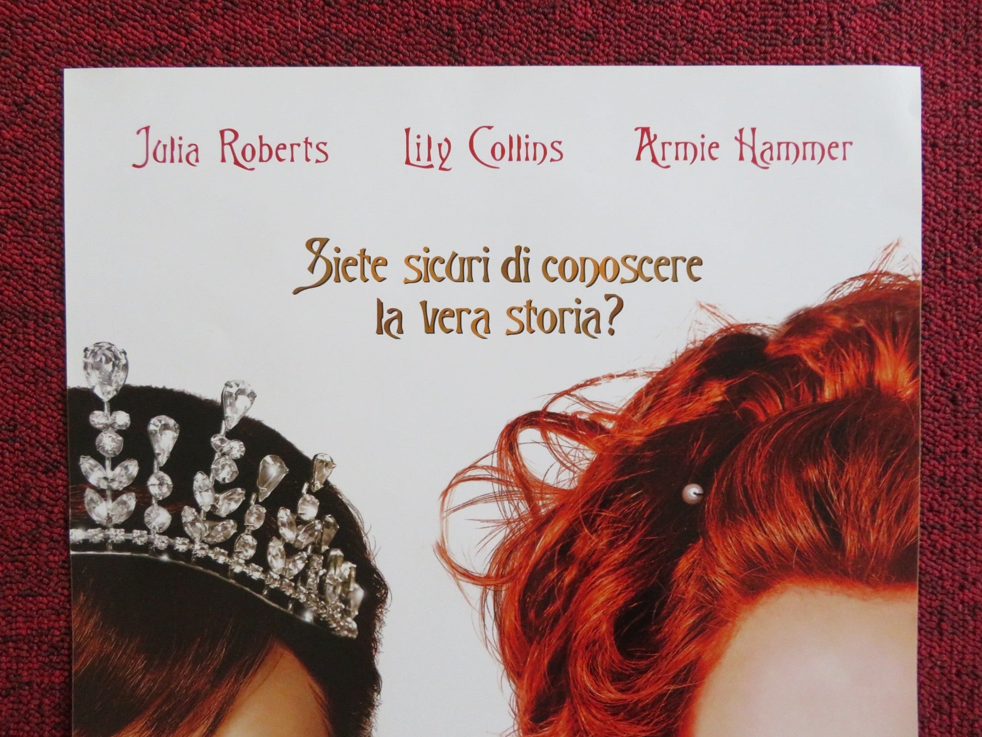 MIRROR MIRROR ITALIAN LOCANDINA POSTER JULIA ROBERTS LILY COLLINS 2012 Rendezvous Cinema Movie posters