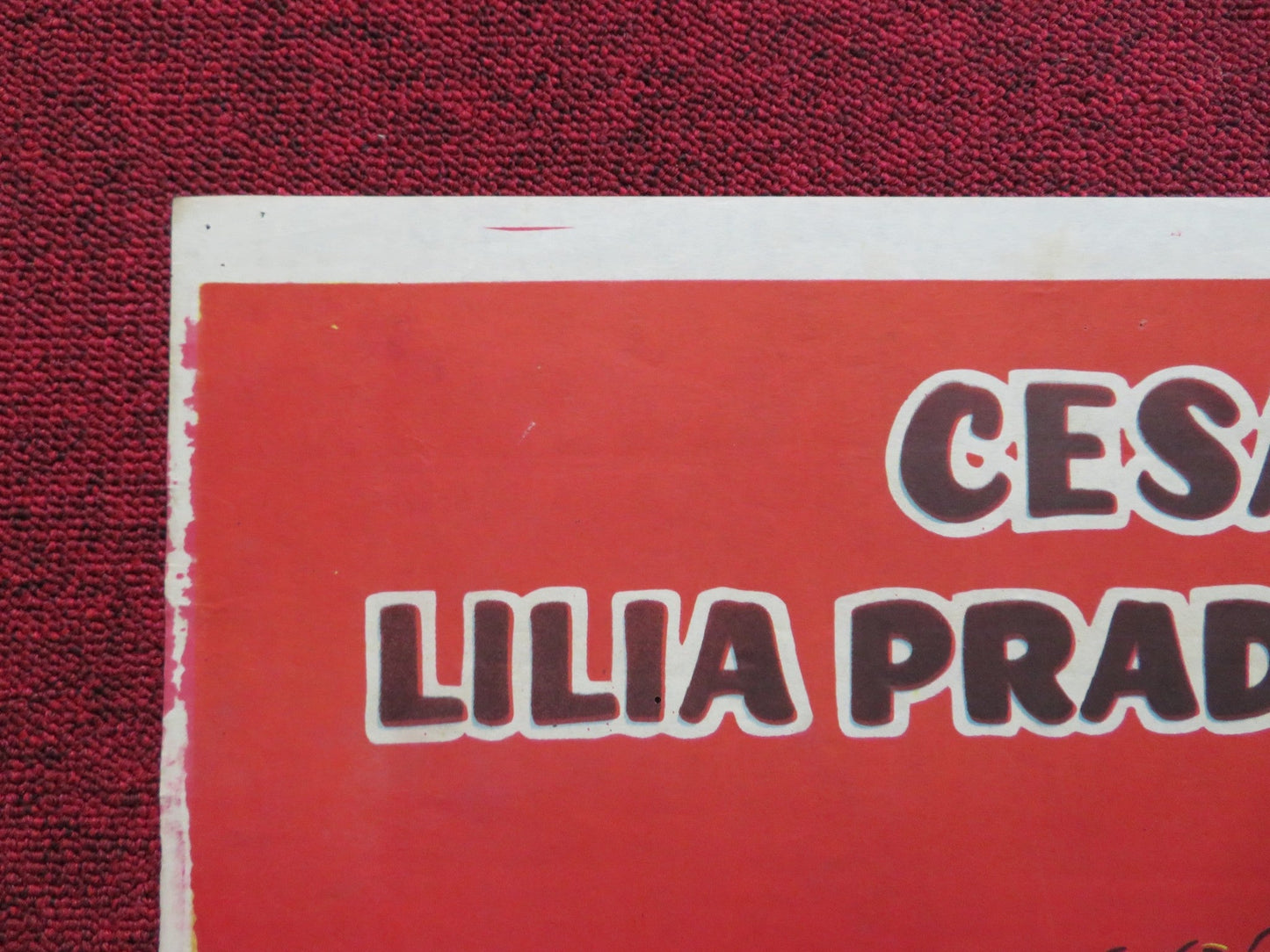 MIS SECRETARIAS PRIVADAS FOLDED MEXICAN POSTER CESAR ROMERO LILIA PRADO 1959 Rendezvous Cinema Movie posters