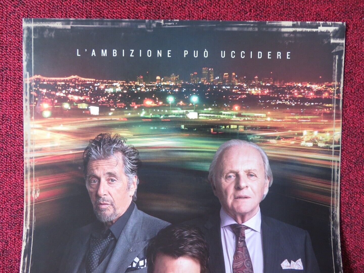 MISCONDUCT ITALIAN LOCANDINA (26.5"x12.5") POSTER AL PACINO ANTHONY HOPKINS 2016 - Rendezvous Cinema