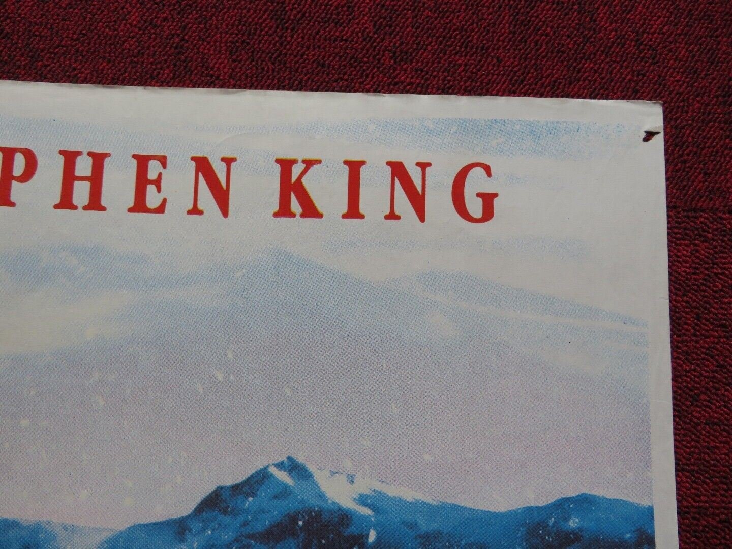 MISERY FOLDED TURKISH ONE SHEET POSTER STEPHEN KING KATHY BATES JAMES CAAN 1990 - Rendezvous Cinema