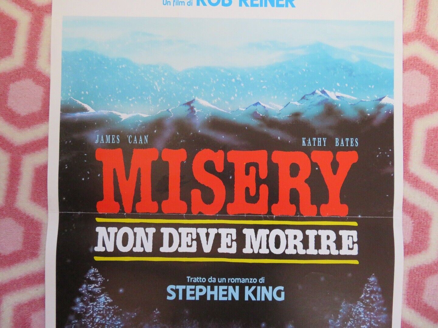 MISERY ITALIAN LOCANDINA (27.5"x13") POSTER STEPHEN KING KATHY BATES 1991 Movie posters