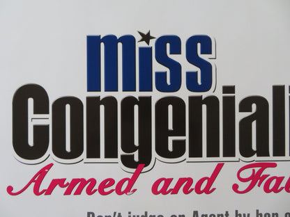 MISS CONGENIALITY 2: ARMED & FABULOUS - A UK QUAD ROLLED POSTER SANDRA BULLOCK Rendezvous Cinema Movie posters