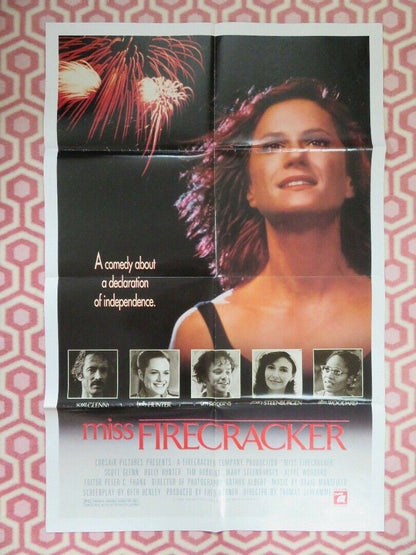 MISS FIRECRACKER FOLDED US ONE SHEET POSTER HOLLY HUNTER SCOT GLENN 1989 Movie posters