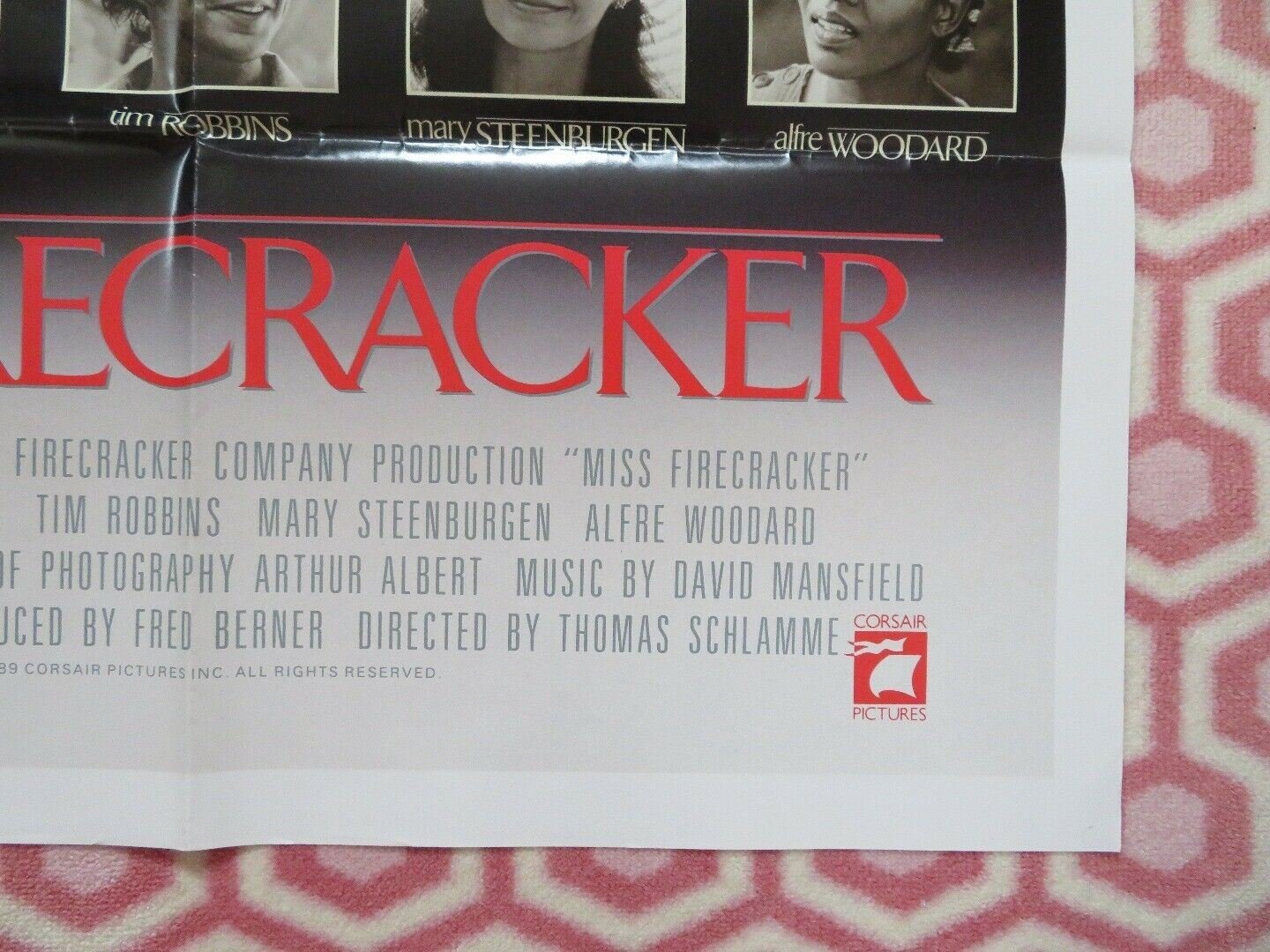 MISS FIRECRACKER FOLDED US ONE SHEET POSTER HOLLY HUNTER SCOT GLENN 1989 Movie posters