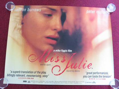 MISS JULIE UK QUAD (30"x 40") ROLLED POSTER SAFFRON BURROWS PETER MULLAN 1999 Rendezvous Cinema Movie posters