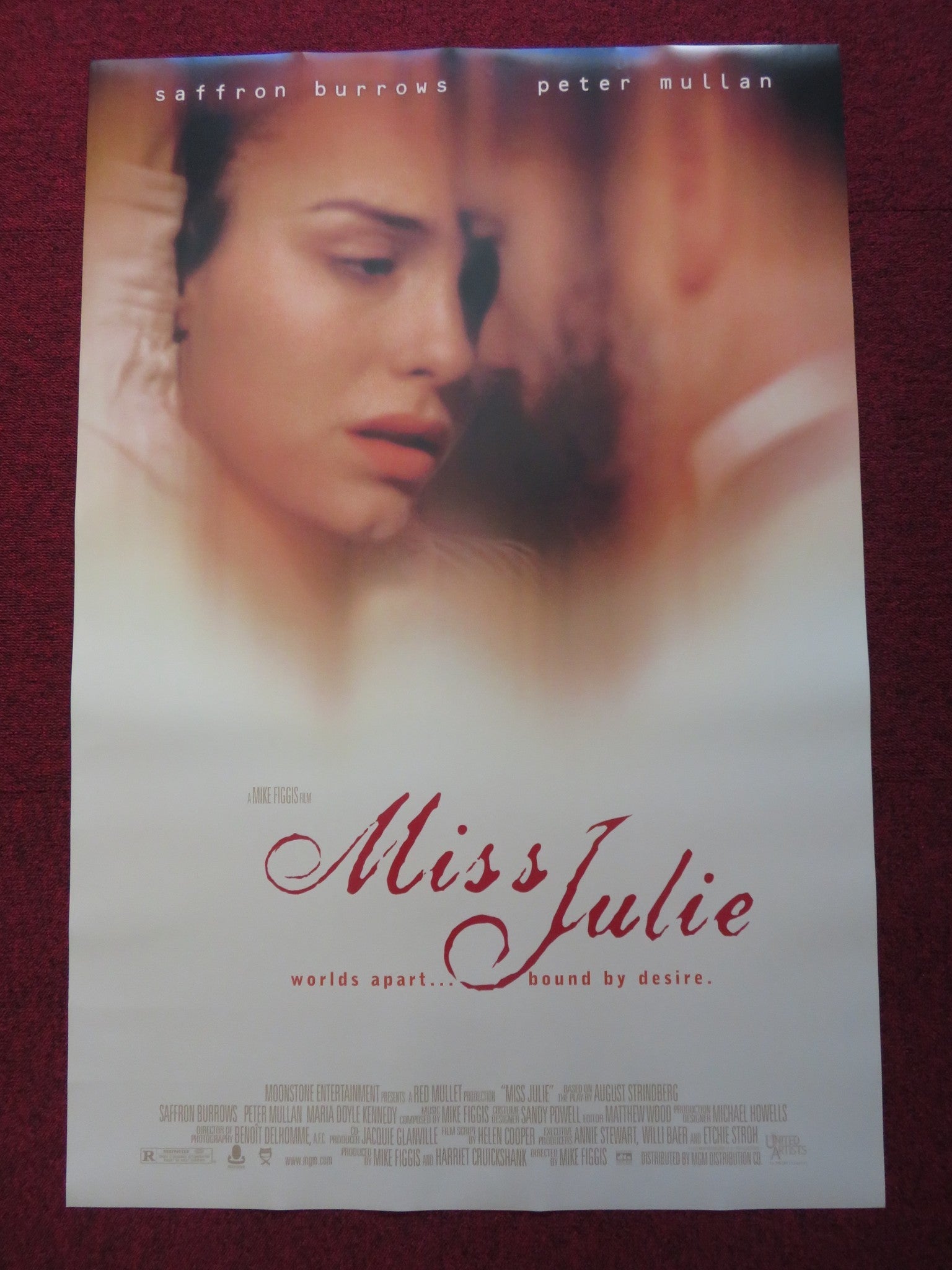 MISS JULIE US ONE SHEET ROLLED POSTER COLIN FARRELL JESSICA CHASTAIN 2014 Rendezvous Cinema Movie posters