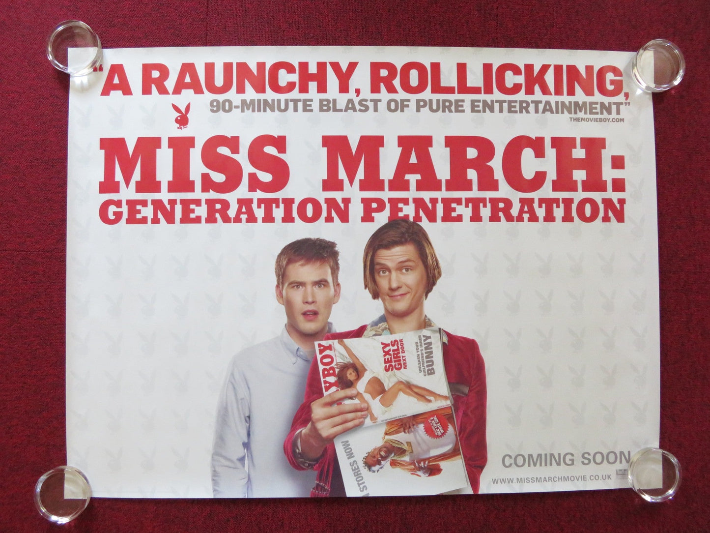 MISS MARCH UK QUAD (30"x 40") ROLLED POSTER ZACH CREGGER TREVOR MOORE 2009 Rendezvous Cinema Movie posters