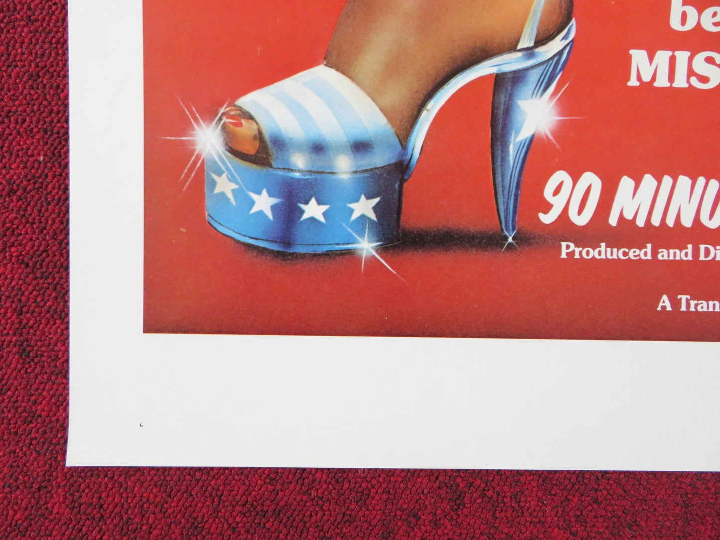 MISS NUDE AMERICA US TRI FOLDED ONE SHEET ROLLED POSTER DICK DROST 1976 Rendezvous Cinema Movie posters