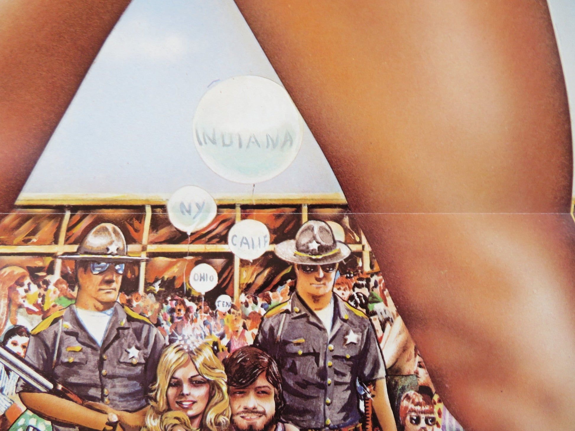 MISS NUDE AMERICA US TRI FOLDED ONE SHEET ROLLED POSTER DICK DROST 1976 Rendezvous Cinema Movie posters