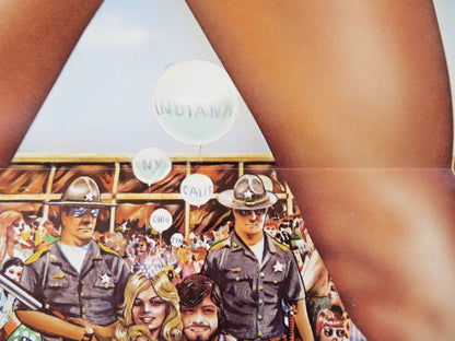 MISS NUDE AMERICA US TRI FOLDED ONE SHEET ROLLED POSTER DICK DROST 1976 Rendezvous Cinema Movie posters