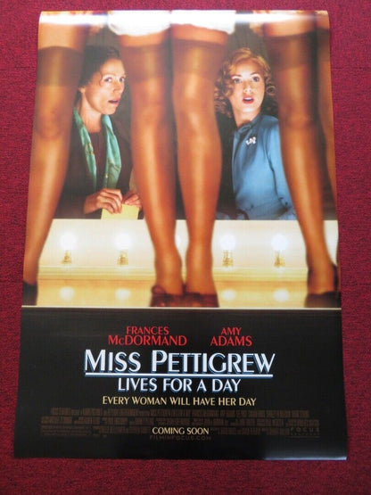 MISS PETTIGREW LIVES FOR A DAY US ONE SHEET ROLLED POSTER FRANCES MCDORMAND 2008 Movie posters
