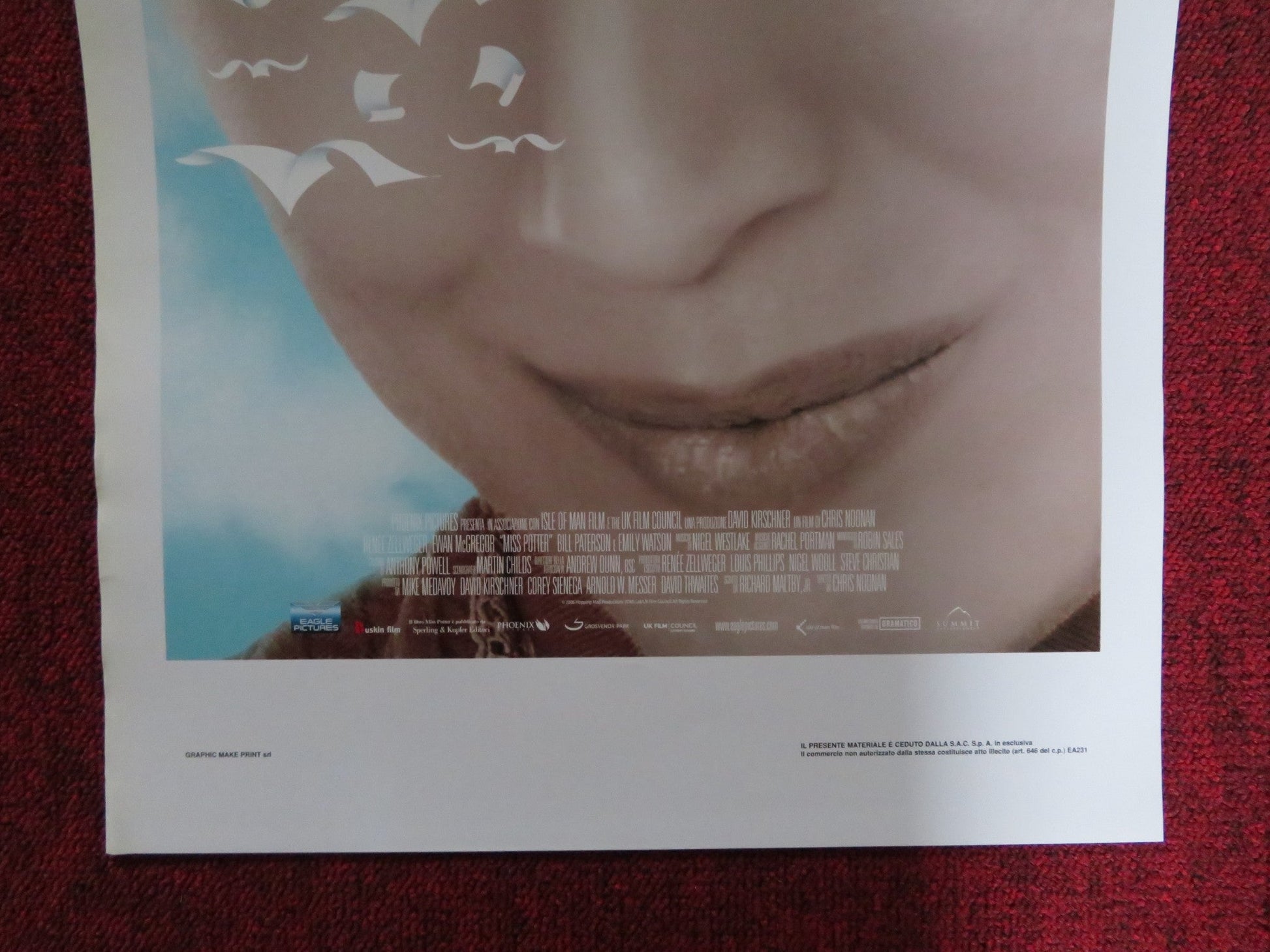 MISS POTTER ITALIAN LOCANDINA POSTER RENE ZELLWEGER EWAN MCGREGOR 2006 Rendezvous Cinema Movie posters