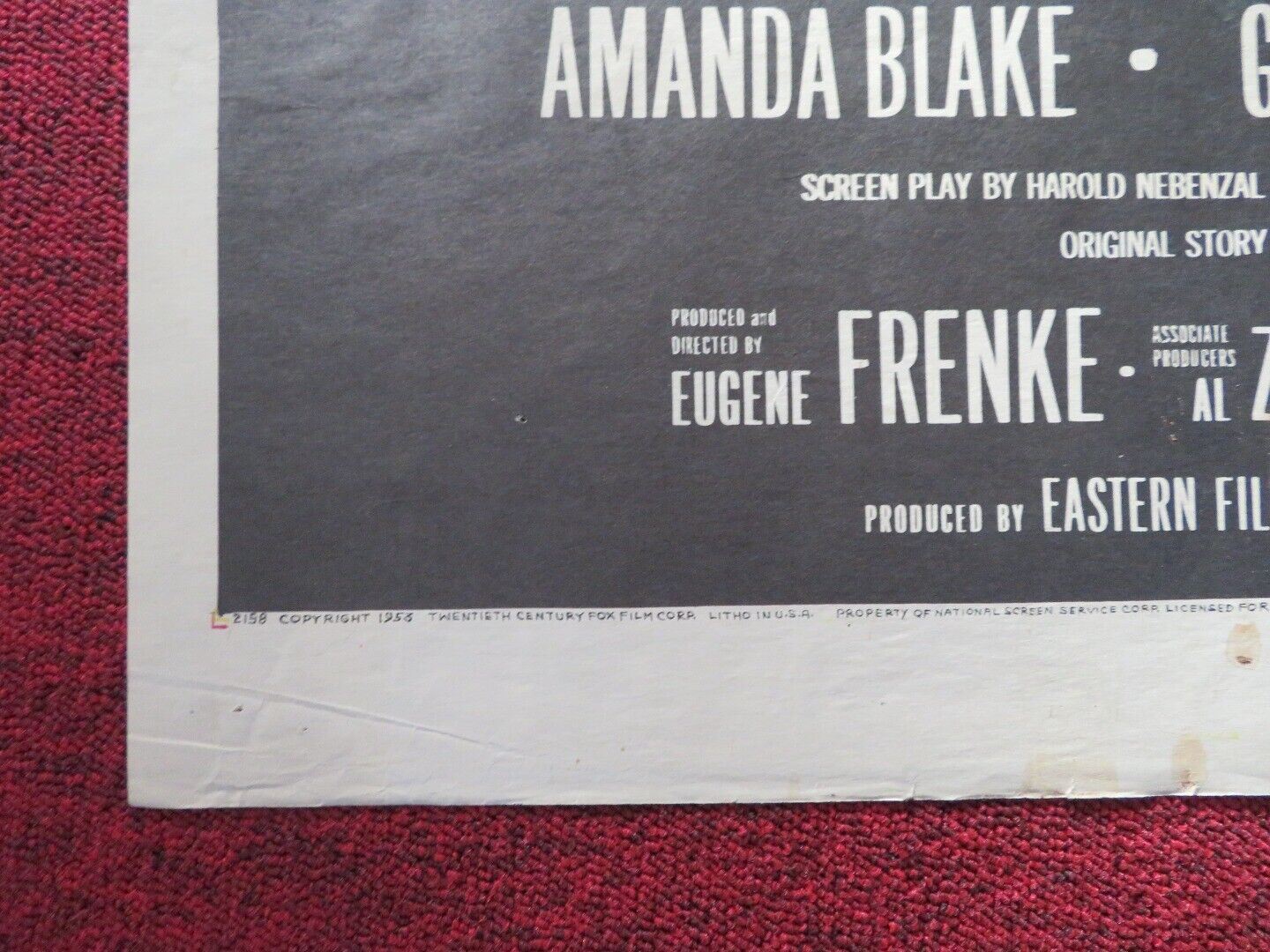 MISS ROBIN CRUSOE FOLDED US ONE SHEET POSTER AMANDA BLAKE GEORGE NADER 1953 - Rendezvous Cinema