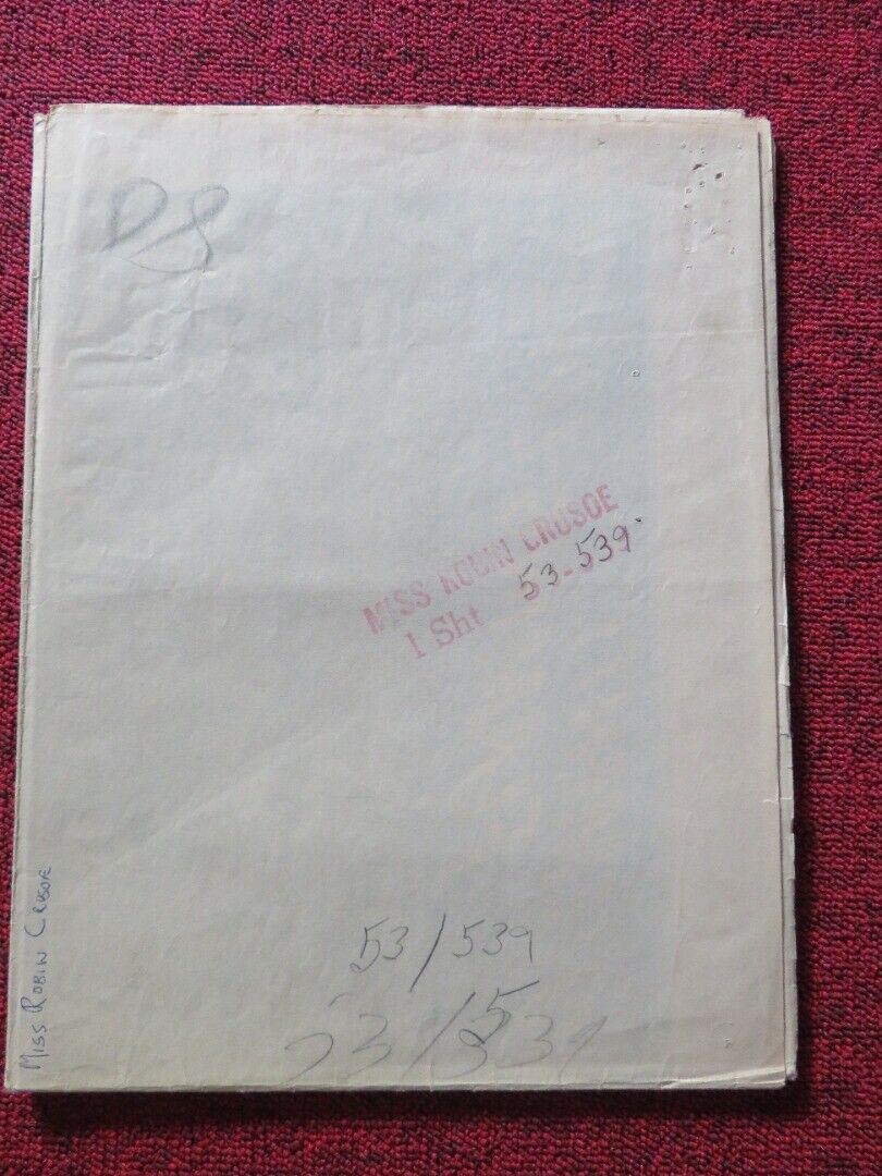 MISS ROBIN CRUSOE FOLDED US ONE SHEET POSTER AMANDA BLAKE GEORGE NADER 1953 - Rendezvous Cinema