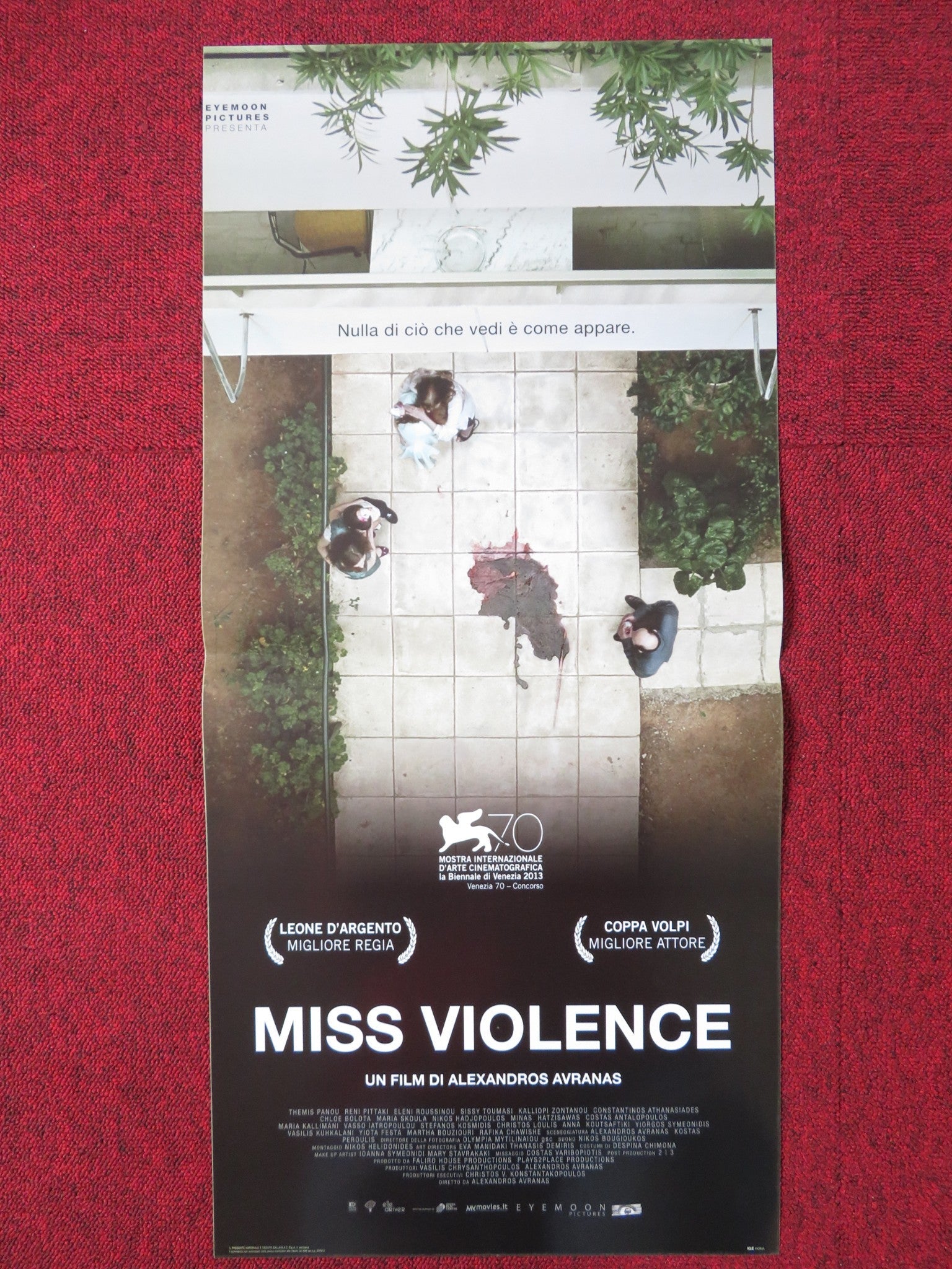 MISS VIOLENCE ITALIAN LOCANDINA POSTER THEMIS PANOU RENI PITTAKI 2013 Rendezvous Cinema Movie posters