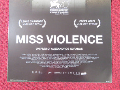 MISS VIOLENCE ITALIAN LOCANDINA POSTER THEMIS PANOU RENI PITTAKI 2013 Rendezvous Cinema Movie posters