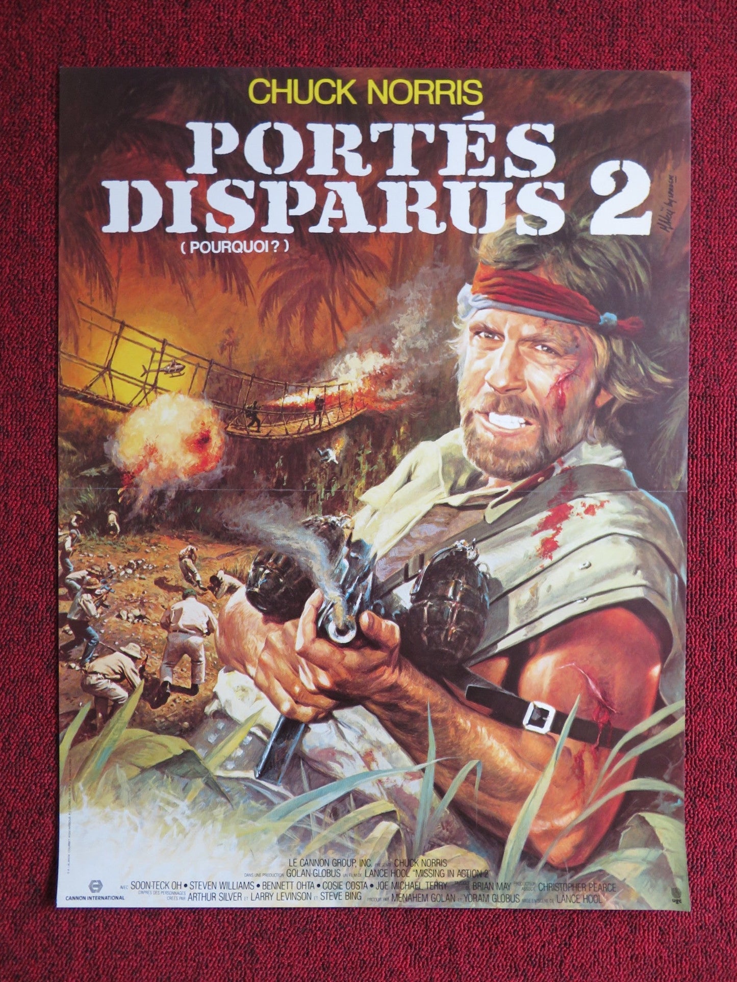 MISSING IN ACTION 2 FRENCH POSTER CANNON CHUCK NORRIS 1984 Rendezvous Cinema Movie posters