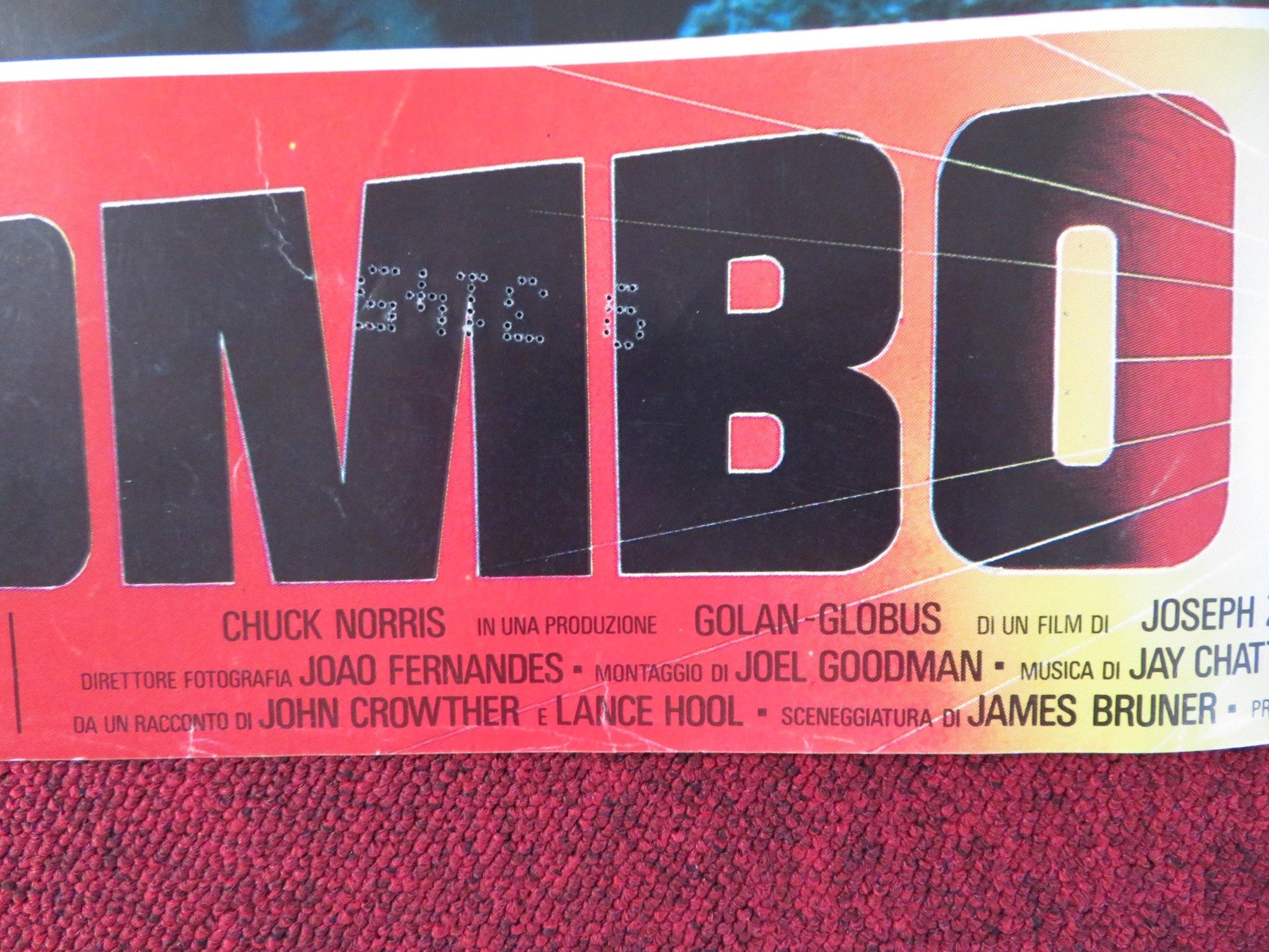 MISSING IN ACTION - A ITALIAN FOTOBUSTA POSTER CHUCK NORRIS CANNON 1985 Rendezvous Cinema Movie posters