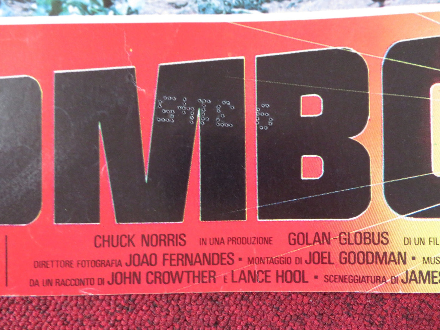 MISSING IN ACTION - B ITALIAN FOTOBUSTA POSTER CHUCK NORRIS CANNON 1985 Rendezvous Cinema Movie posters