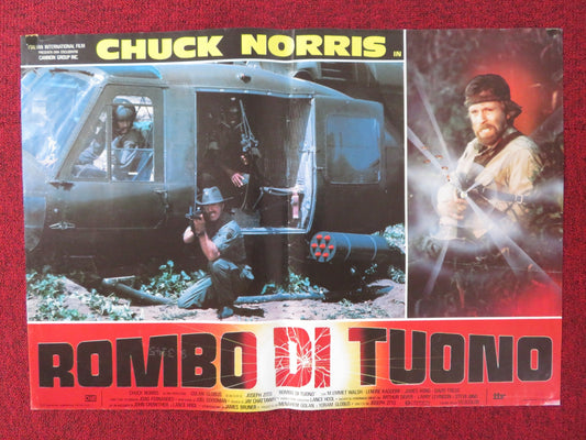 MISSING IN ACTION - B ITALIAN FOTOBUSTA POSTER CHUCK NORRIS CANNON 1985 Rendezvous Cinema Movie posters