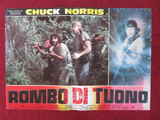 MISSING IN ACTION - C ITALIAN FOTOBUSTA POSTER CHUCK NORRIS CANNON 1985 Rendezvous Cinema Movie posters