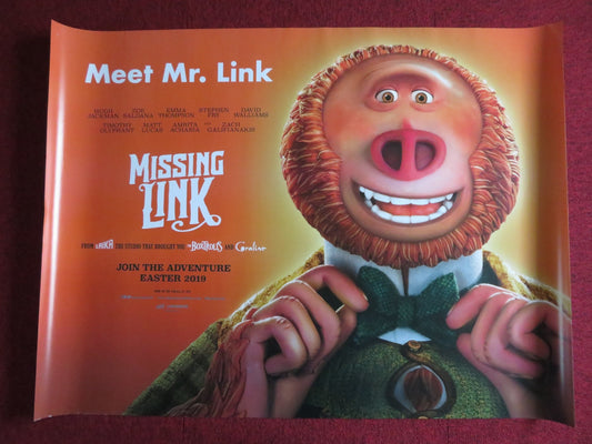 MISSING LINK UK QUAD (30"x 40") ROLLED POSTER HUGH JACKMAN DAVID WALLIAMS 2019 Rendezvous Cinema Movie posters