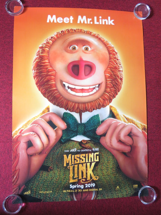 MISSING LINK US ONE SHEET ROLLED POSTER HUGH JACKMAN DAVID WALLIAMS 2019 Rendezvous Cinema Movie posters
