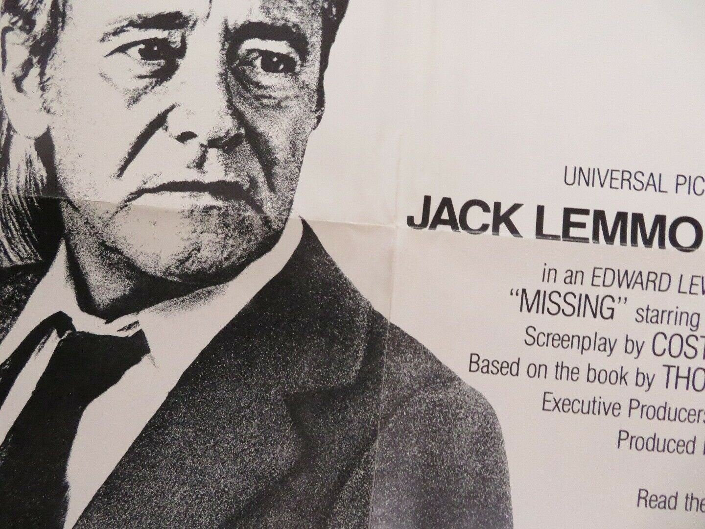MISSING US ONE SHEET POSTER JACK LEMMON SISSY SPACEK 1982 - Rendezvous Cinema