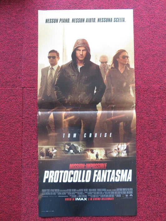 MISSION: IMPOSSIBLE GHOST PROTOCOL ITALIAN LOCANDINA (27"x12.5") POSTER 2011 Movie posters