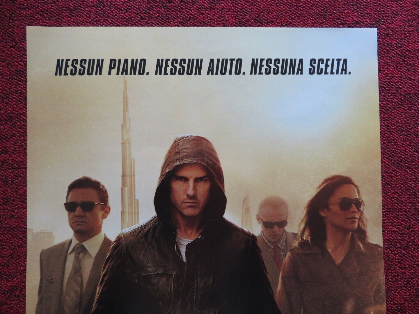 MISSION: IMPOSSIBLE GHOST PROTOCOL ITALIAN LOCANDINA (27"x12.5") POSTER 2011 Movie posters